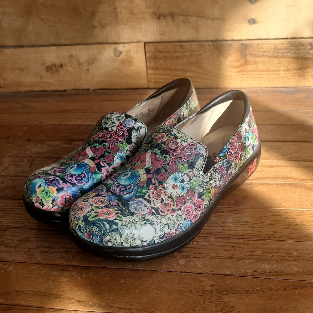 Alegria Floral Slip-On Shoes